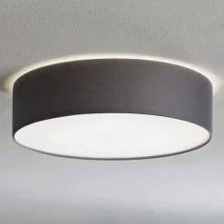 Loftlamper|Loftlamper ^ TK Lighting Rondo loftslampe, grå, Ø 50 cm