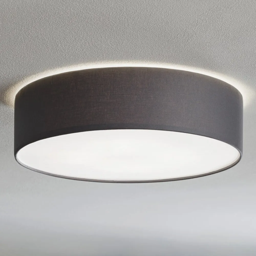 Loftlamper|Loftlamper ^ TK Lighting Rondo loftslampe, grå, Ø 50 cm