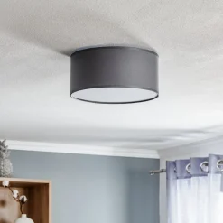 TK Lighting Loftlamper > Rondo loftslampe, grå, Ø 30 cm