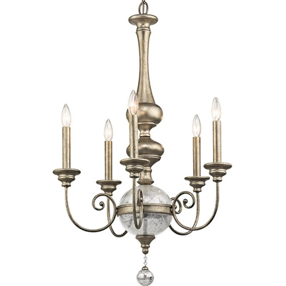 KICHLER Lysekroner > Rosalie lysekrone, 5 lyskilder, Ø 61 cm