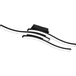 Loftlamper ^ Reality Leuchten Route LED-loftlampe i sort, 3 lyskilder