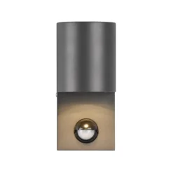 Trio Lighting Væglampe Med Sensor|Væglamper > Roya udendørs væglampe, 1 lk, sensor rund antracit