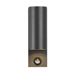 Væglampe Med Sensor|Væglamper ^ Trio Lighting Roya udendørs væglampe, 2 lk, sensor rund antracit