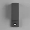 Trio Lighting Væglampe Med Sensor|Væglamper > Roya udendørs væglampe 2 lk sensor kantet antracit