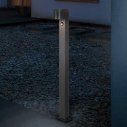 Gadebelysning Med Sensor|Gadebelysning ^ Trio Lighting Roya vejlampe, bevægelsessensor, antracit