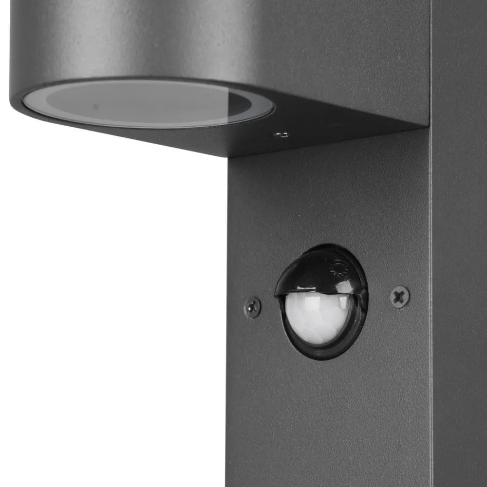 Gadebelysning Med Sensor|Gadebelysning ^ Trio Lighting Roya vejlampe, bevægelsessensor, antracit