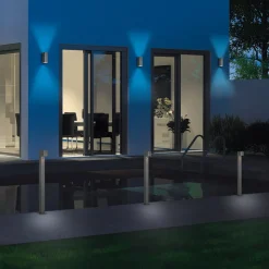 Gadebelysning Med Sensor|Gadebelysning ^ Trio Lighting Roya vejlampe, bevægelsessensor, antracit