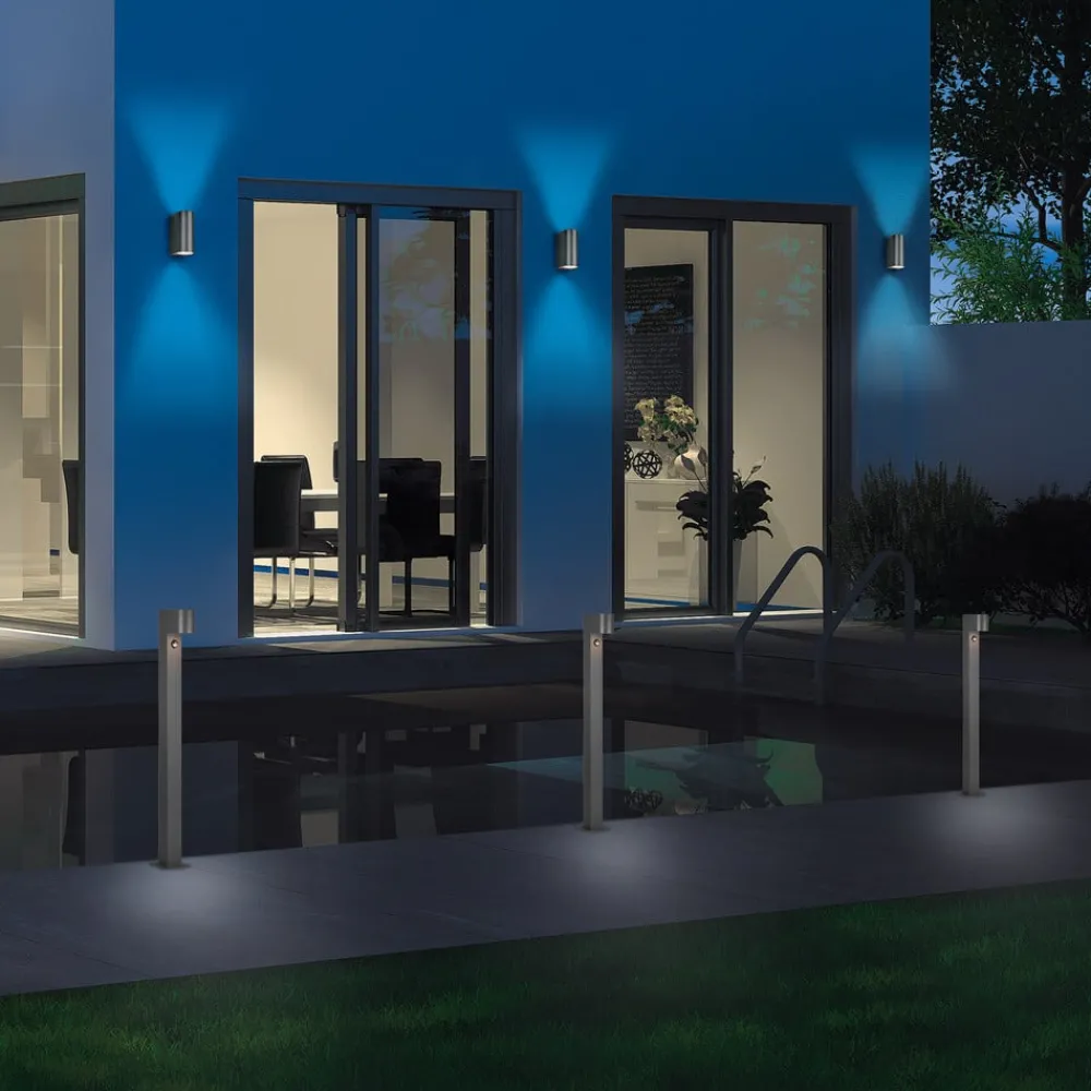 Gadebelysning Med Sensor|Gadebelysning ^ Trio Lighting Roya vejlampe, bevægelsessensor, antracit
