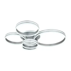 Loftlamper|Loftlamper ^ Globo Rubio LED-loftlampe, længde 114 cm, grå, CCT, 5 lyskilder