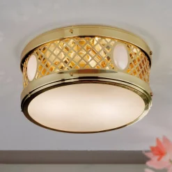 ORION Loftlamper > Rund ALT WIEN loftlampe i poleret messing
