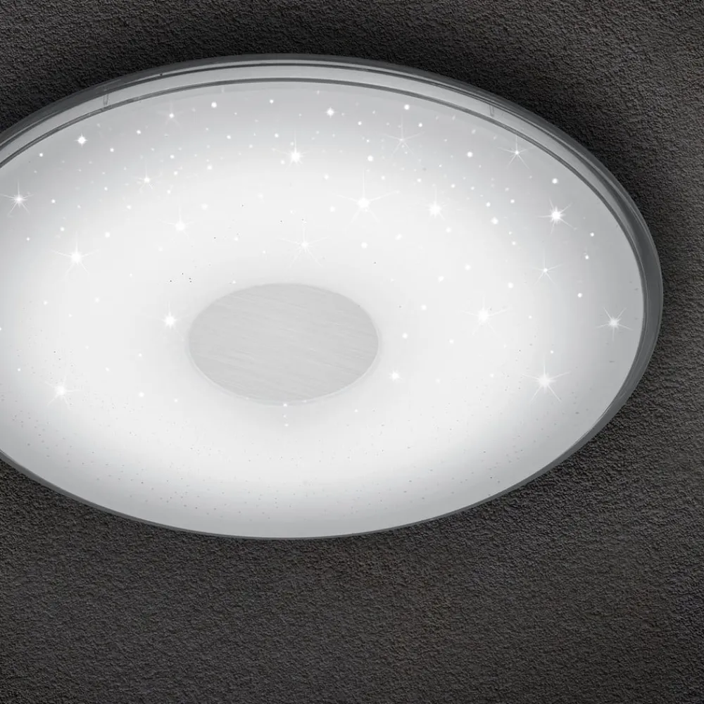 Trio Lighting Loftlamper|Loftlamper > Rund LED-loftlampe Shogun, glitterlook