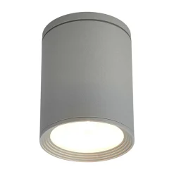Lucande Terrassebelysning|Udendørs Loftlamper > Rund loftlampe Mianna i sølvgrå