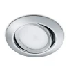 Indbygningsspots ^ Trio Lighting Rundt LED-indbygningsspot Rila i krom