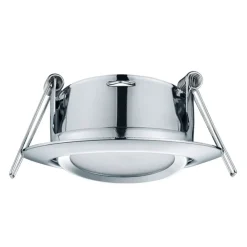 Indbygningsspots ^ Trio Lighting Rundt LED-indbygningsspot Rila i krom