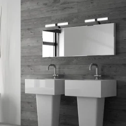Briloner Væg- Og Spejllamper > Runt LED-væglampe IP44 arm 4.000 K sort