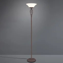 Gulvlamper|Gulvlamper ^ Trio Lighting Rustica gulvlampe med fodkontakt, rust