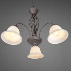 Trio Lighting Pendellamper > Rustica hængelampe, rustfarvet, 3 lyskilder