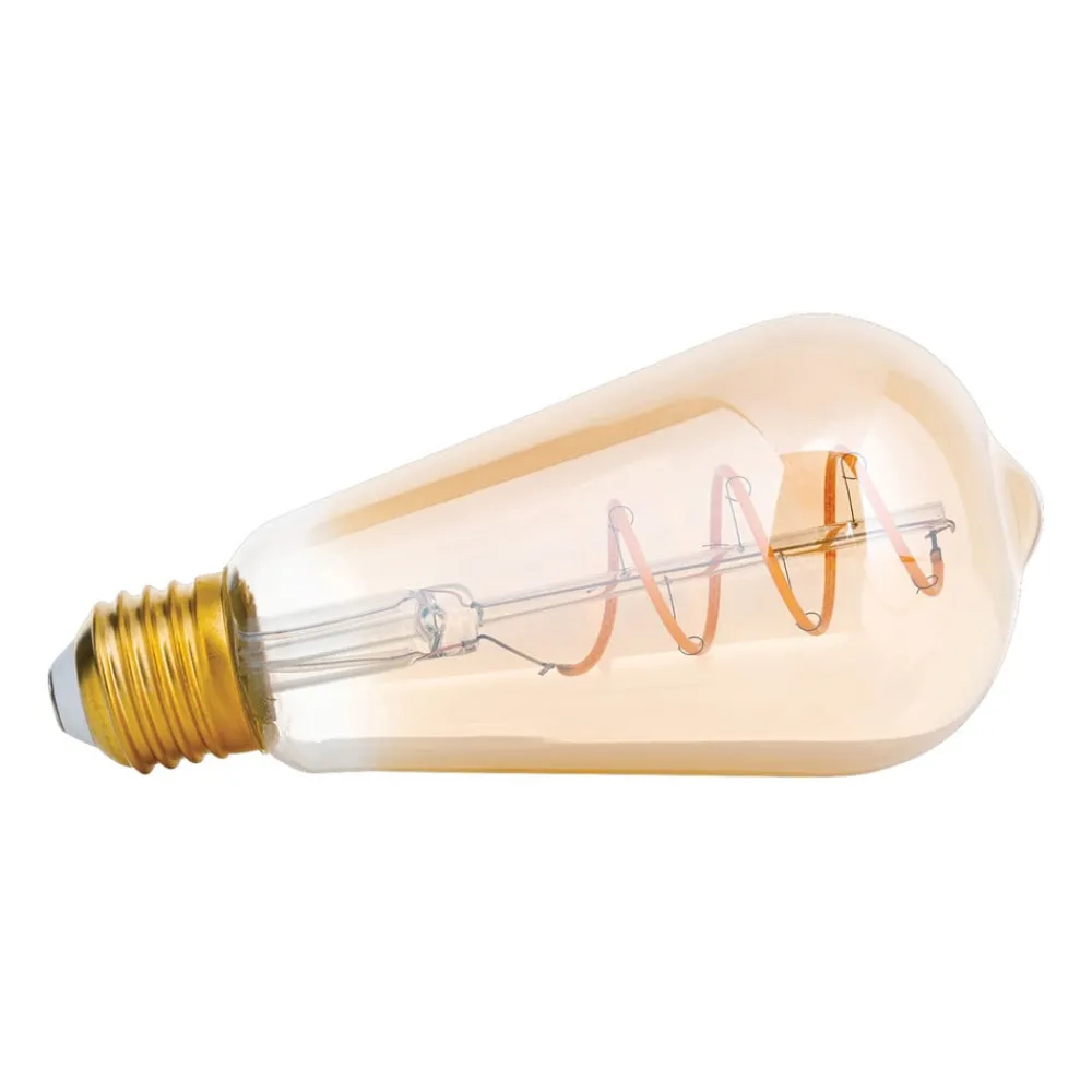 ORION Dæmpbar Led-Pære|Filament Pære > Rustik LED-pære E27 ST64 4 W ravgul 2.200 K dæmpes