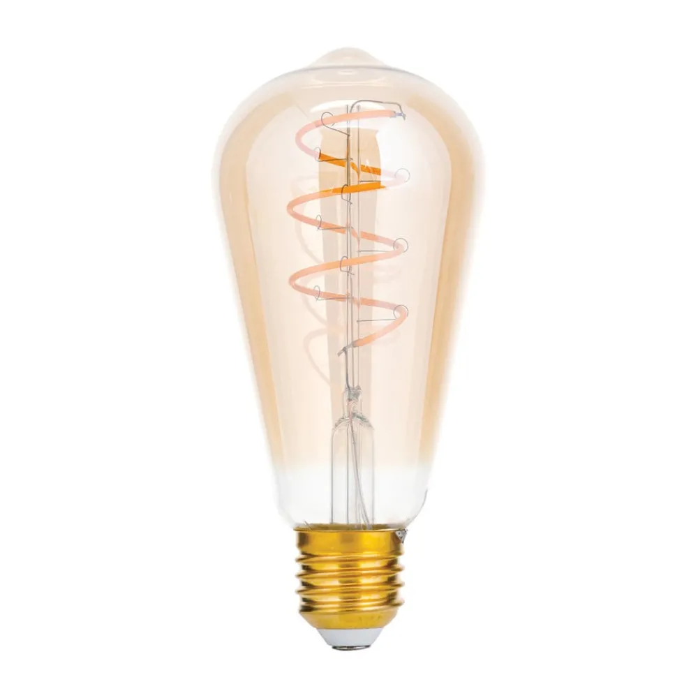 ORION Dæmpbar Led-Pære|Filament Pære > Rustik LED-pære E27 ST64 4 W ravgul 2.200 K dæmpes