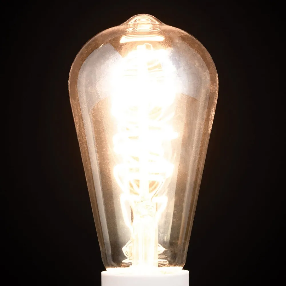 ORION Dæmpbar Led-Pære|Filament Pære > Rustik LED-pære E27 ST64 4 W ravgul 2.200 K dæmpes