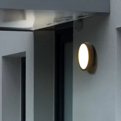 RZB Udendørs Loftlamper > HB 108 udendørs LED-væglampe cirkel, frontal