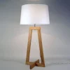 Aluminor Bordlamper > Sacha LT bordlampe i stof og træ