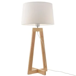 Aluminor Bordlamper > Sacha LT bordlampe i stof og træ