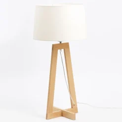 Aluminor Bordlamper > Sacha LT bordlampe i stof og træ