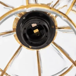 Opviq Væglamper|Væglamper > Safderun 402-A væglampe, guld, klar glasskærm