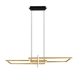 Trio Lighting Pendellamper|Pendellamper > Salinas hængelampe, messingfarvet, metal, 110 cm lang