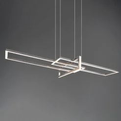 Trio Lighting Pendellamper > Salinas LED-hængelampe, 3.000 K, mat nikkel