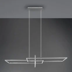 Trio Lighting Pendellamper > Salinas LED-hængelampe, 3.000 K, mat nikkel