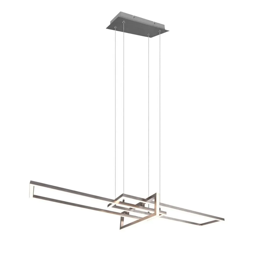 Trio Lighting Pendellamper > Salinas LED-hængelampe, 3.000 K, mat nikkel