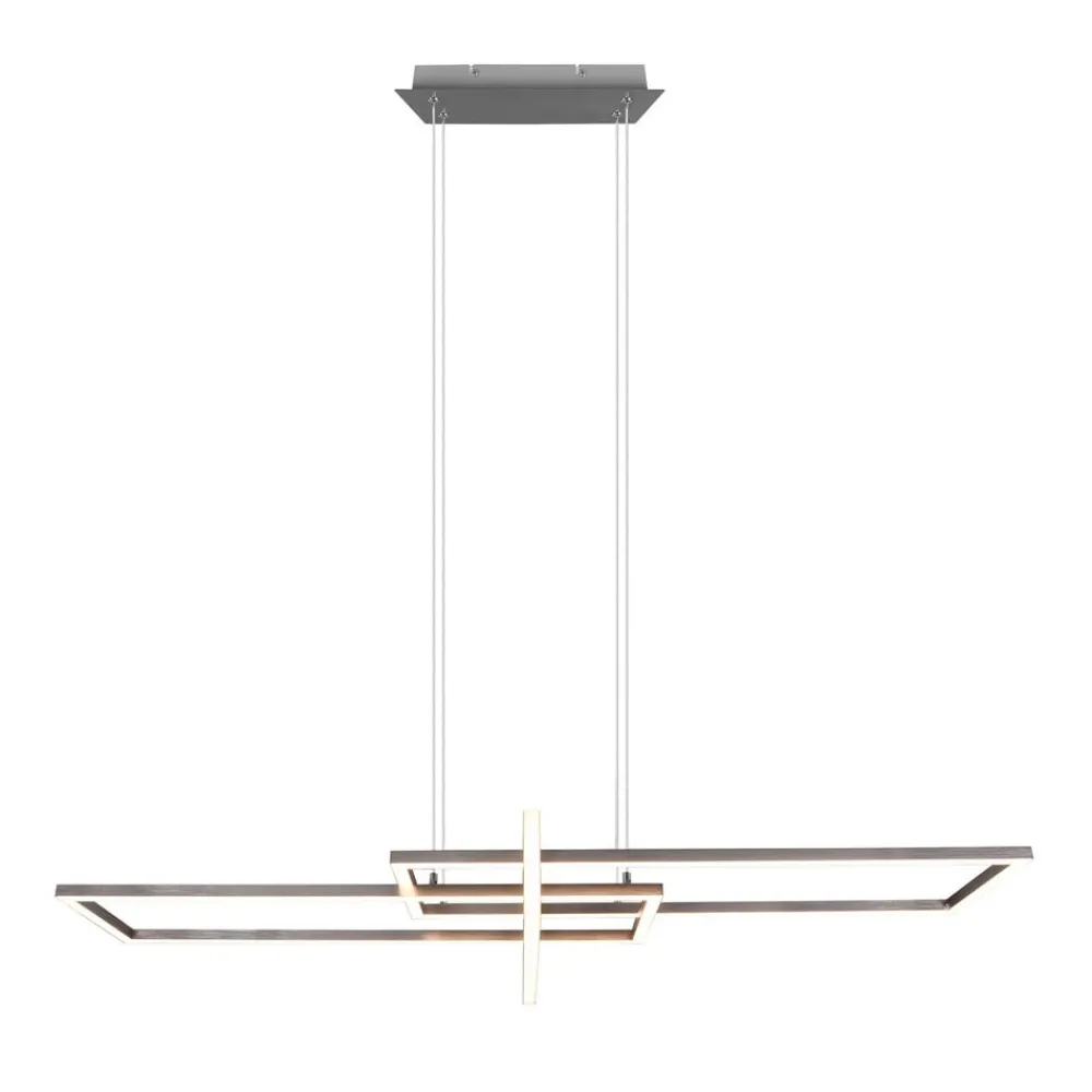 Trio Lighting Pendellamper > Salinas LED-hængelampe, 3.000 K, mat nikkel