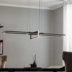 Pendellamper|Pendellamper ^ Trio Lighting Salinas LED-hængelampe, 3.000 K, mat sort