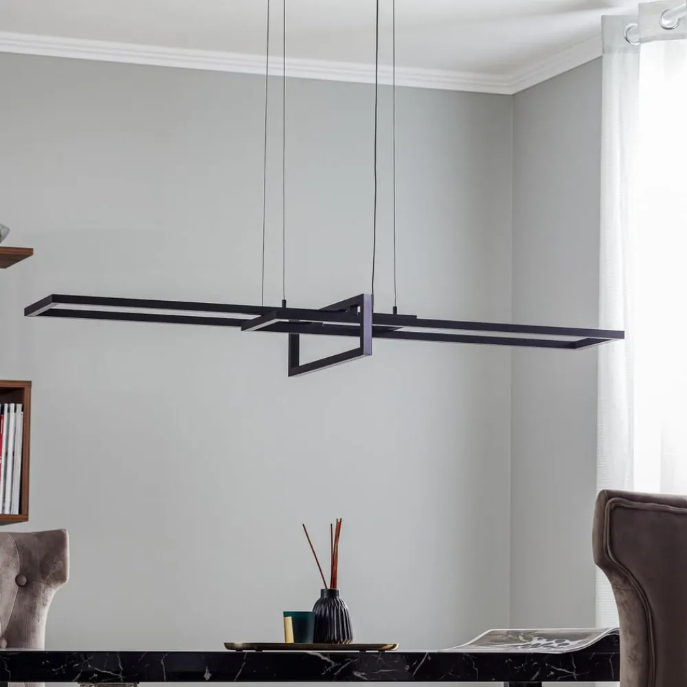 Pendellamper|Pendellamper ^ Trio Lighting Salinas LED-hængelampe, 3.000 K, mat sort