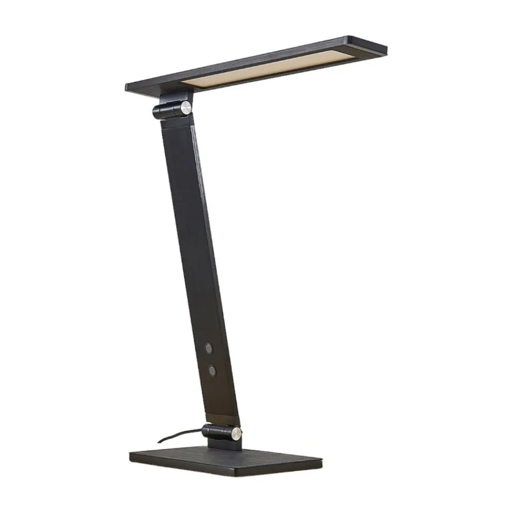 Arbejdsrum/Kontor|Bordlamper ^ Lucande Salome - dæmpbar LED skrivebordlampe, sort