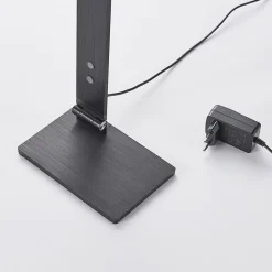 Arbejdsrum/Kontor|Bordlamper ^ Lucande Salome - dæmpbar LED skrivebordlampe, sort
