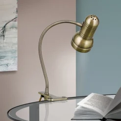 ORION Arbejdsrum/Kontor|Bordlamper > Samala klemlampe patina