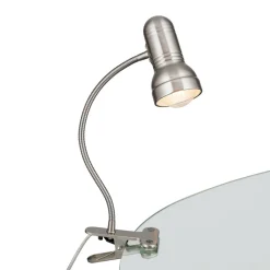 Arbejdsrum/Kontor ^ ORION Samala klemlampe satin