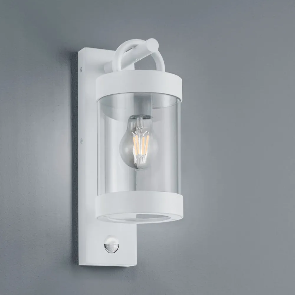 Trio Lighting Væglampe Med Sensor|Væglamper > Sambesi udendørs væglampe, bevægelsessensor, hvid