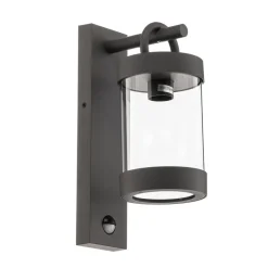 Trio Lighting Væglampe Med Sensor|Væglamper > Sambesi udendørs væglampe, bev.sensor, antracit