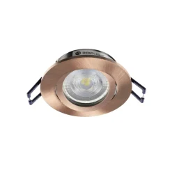 Deko-Light Loftlamper|Loftlamper > Samsola forsænket loftlampe, kobberfarvet, Ø 8 cm, metal