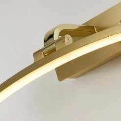 Searchlight Væglamper|Væglamper > Santorini LED-væglampe, bredde 40 cm, messing, vipbar