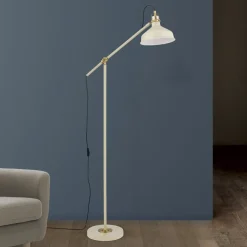 ORION Gulvlamper > Schiller gulvlampe, khaki, metal, 153 cm høj, justerbar