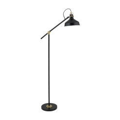 ORION Gulvlamper|Gulvlamper > Schiller gulvlampe, sort, metal, 153 cm, justerbar