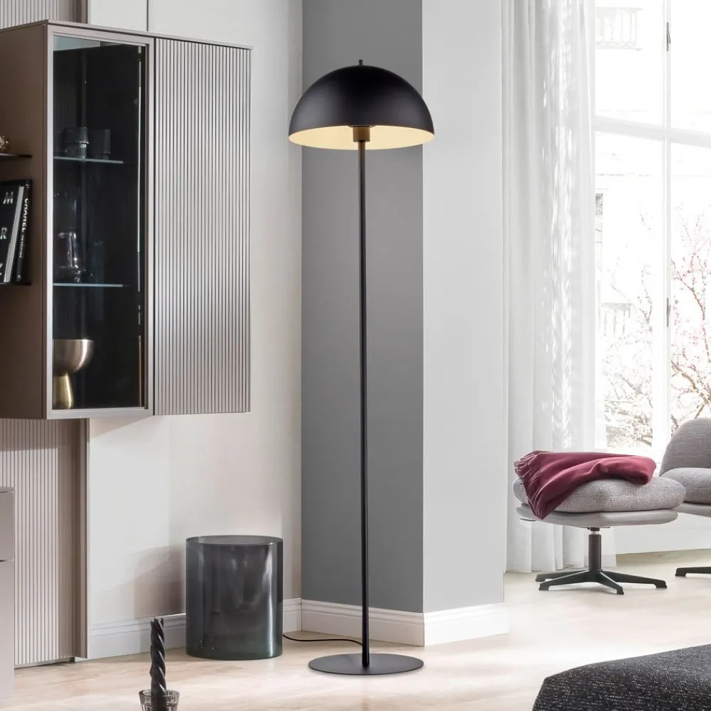 Schöner Wohnen Gulvlamper > Gulvlampe Ali, sort, jern, E27