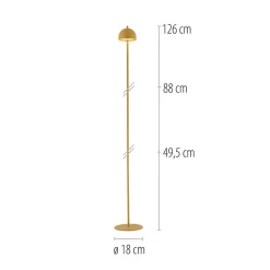 Schöner Wohnen Terrassebelysning > LED-akku-gulvlampe Bellies, Blütenzauber IP54