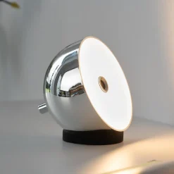 Schöner Wohnen Dekorationsbelysning > LED-batteridrevet bordlampe Bellies, krom, IP54