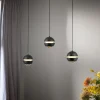 Schöner Wohnen Pendellamper > LED-hængelampe Lini sort 3 lyskilder lang 3.000K